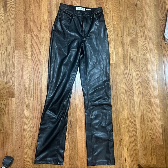 Abercrombie & Fitch Leather Pants - Picture 2 of 3